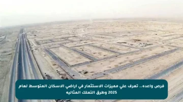 فرص واعدة.. تعرف على مميزات الاستثمار في أراضي الإسكان المتوسط لعام 2025 وطرق التملك المثالية